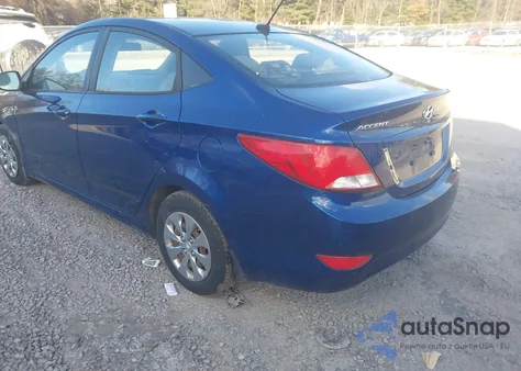 2016 Hyundai Accent Se z USA, uszkodzony, nr VIN KMHCT4AE1GU016177